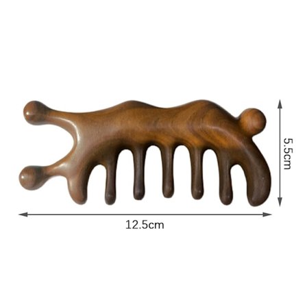 14 Perler Håndholdt Gua Sha Massagebørste Naturligt Træ Talje Ben Krop Meridian Skrabning SPA Terapi Anti Cellulite Afslapningsværktøj