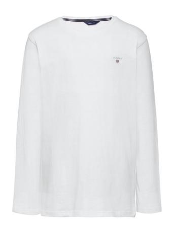 D1. The Original Ls T-Shirt T-shirts Long-sleeved T-shirts Hvit GANT