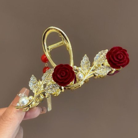 Rose Grab Clip Naisten hiusneula A A