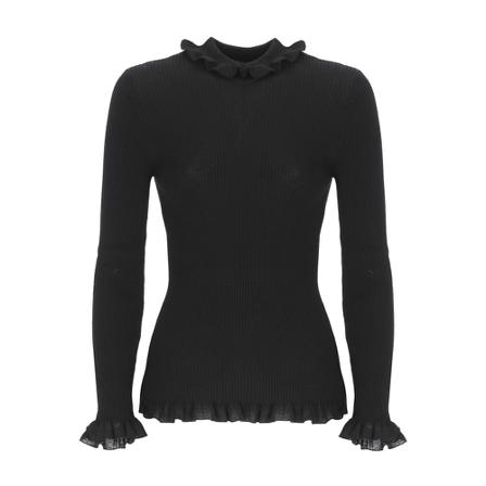 Moschino - Stickade Tröjor & Koftor - Svart - Dam - Storlek: S, Dam, Storlek: S