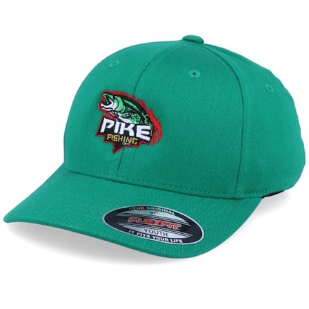 Hunter - Grønn flexfit Caps - Kids Pike Green Flexfit @ Hatstore