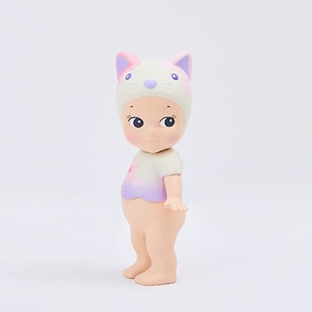 Sonny Angel Kirsebærblomst Serie Nat Version Sød Anime Figur Ornamenter Gave Samling Kawaii Dukke Tegneserie Figur Legetøj Model Calico Cat