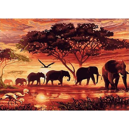 30x40cm 5D Full DIY Diamond painting, Djurlandskap Diamond Pai