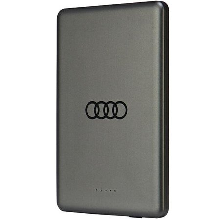 Powerbank Audi Big Logo MagSafe induktiv 15W 5000mAh - grå