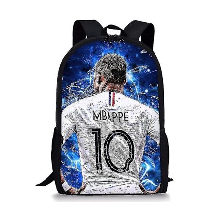 Footballstar-kylian Mbappe Drenge Og Piger Skole Taske 3d Printing Skole Taske Børns Skole Taske Børnehave Rygsæk Til Drenge Og Piger Mochil