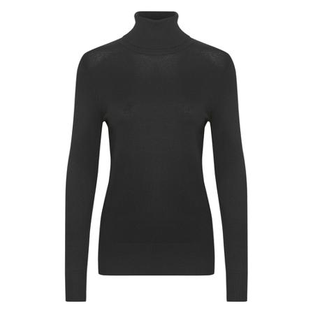 Saint Tropez, J2046, Mila SZ Rollneck Pullover Czarny, Kobieta, Rozmiar: S