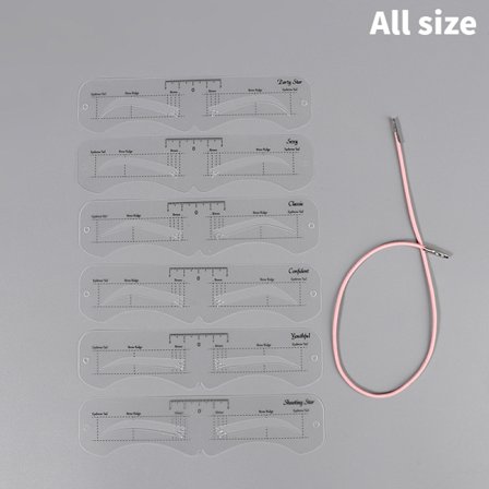 12 stk Øjenbryn Shaping Stencils Grooming Shaper skabelon Makeup