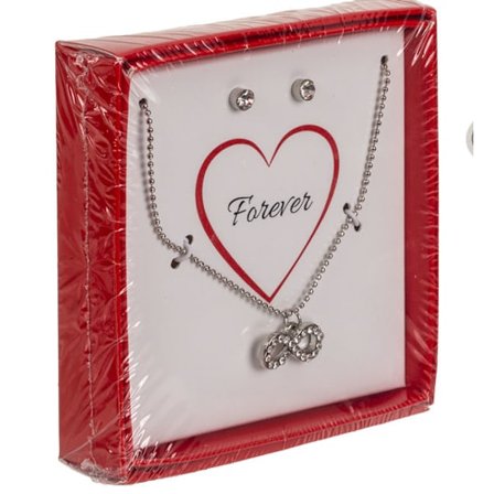 Smyckeset i presentkartong, Örhängen och halsband, Be my Forever