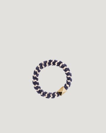 Dark Department Fluffy Fat Hair Tie W/Gold Bleu Accessoires Fille - Kids Brand Store