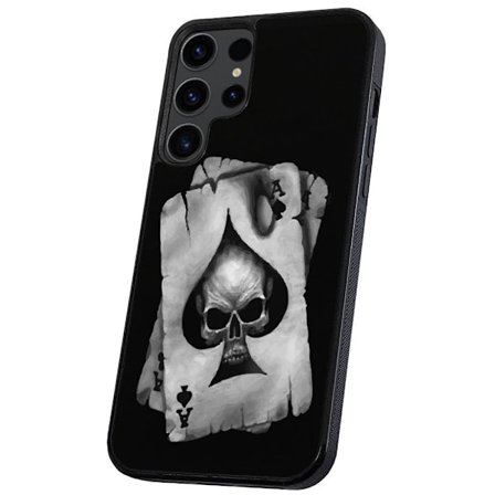 Samsung Galaxy S23 Ultra - Cover/Mobilcover Dødningehoved Kortspil