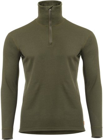 Aclima WoolTerry Polo kerrastopaita, Olive Night - Alushousut
