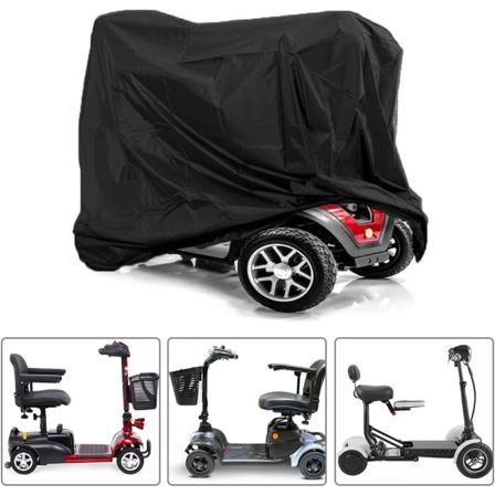 1 Stycke Svart 190*71*117CM Mobilitets Scooter Skydd Vattentät och