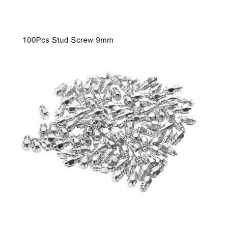 4*9mm Snøskrue Dekkpigger Anti-skli Fallende Pigger Hjuldekk 100 stk For Bil Motorsykkel Sykkel For Bil Vinter Nødsituasjon