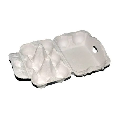 Æggebakke, stabelbar æggebakke af papirmasse, æggebakke til opbevaring i køleskab, køkken, forhandler, forsendelse, 10-pak, 10,5x7,5x6cm_tfrf