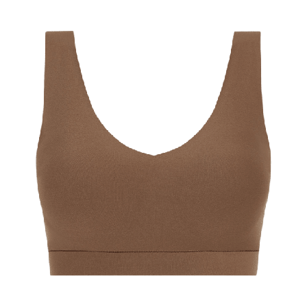 Chantelle Soft Stretch Padded V-Neck Bra Top Underkläder Dam Brun M/L