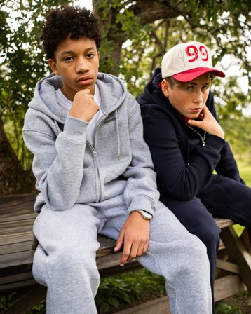 MAGGIORE Fleece Zip Hoodie Grijs Hoodies Jongens - Kids Brand Store