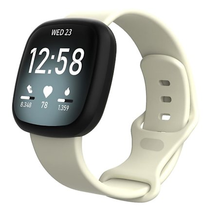 Aprikoosi Aprikoosi yhteensopiva Fitbit Versa 3 / Sense silikonirannekkeen kanssa, koko: L