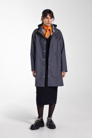 Mosebacke Lightweight Raincoat Charcoal