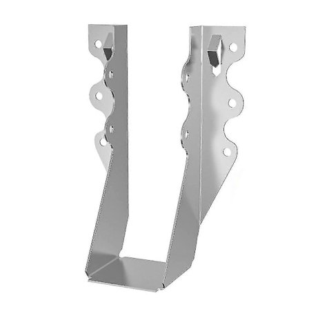 10 stk. 2x6 bjælkeophæng, dobbelt forskydningsflademonteret bjælkeophæng, orkanbånd til spær, bindebeslag til gulv