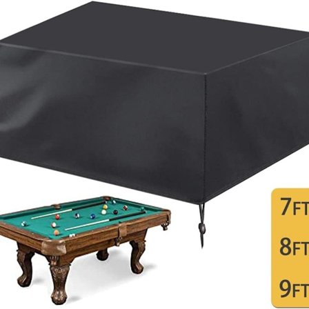 Biljardipöydän suojus, 7 8 9ft biljardipöydän suojukset kiristysnarulla, erittäin kestävä