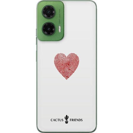Yhteensopiva Puhelinkuori Motorola Motorola Moto G35 Cactus and Friends - Fingerprint Love