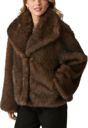 Neo Noir Stephanie Faux Fur Jacket Jackor Dam Brun 40