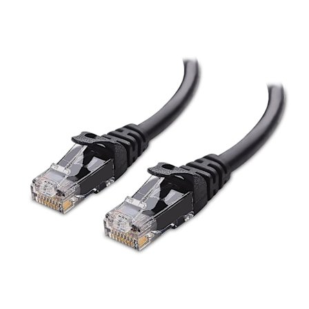 10gbps Snagless Kort Cat6 Ethernet-kabel 0,3m (cat6-kabel, Cat 6-kabel) i svart - 0,3 meter