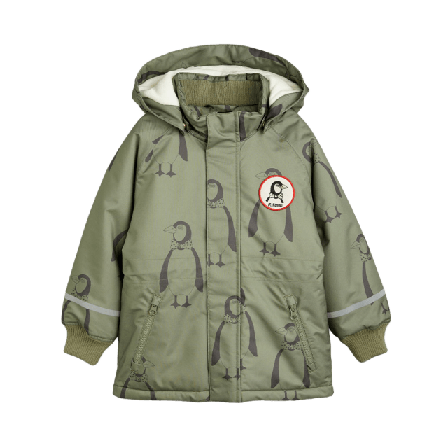 Mini Rodini Penguin K2 Parkas Ytterplagg Unisex Grön 92/98