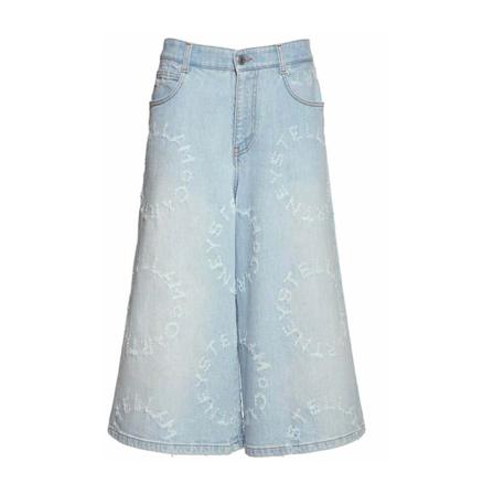 Stella McCartney, Cropped Jeans Blauw, Dames, Maat:W26
