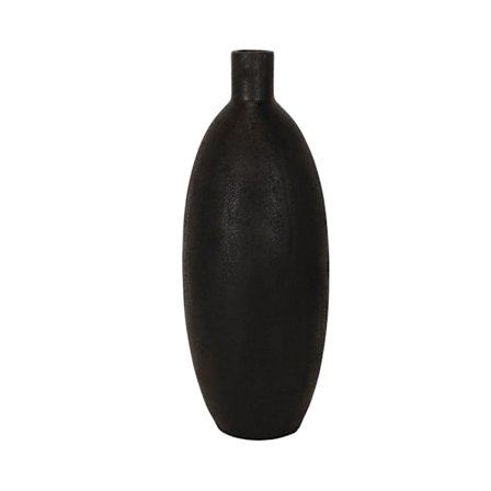 Sort MgO-vase, 23x23x61 cm, moderne indretning