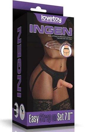 Kjøp Lovetoy Easy Strapon Set 18 cm - Strap-on med sele | God pris