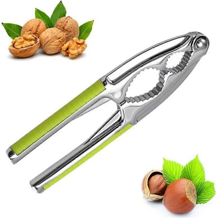 Valnøddeknækker Kraftig Valnøddeknækker Værktøj, Metal Nøddeknækker Værktøj til Alle Slags Nødder