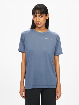 Klättermusen Groa SS T-shirt Dam - Fog Blue - L
