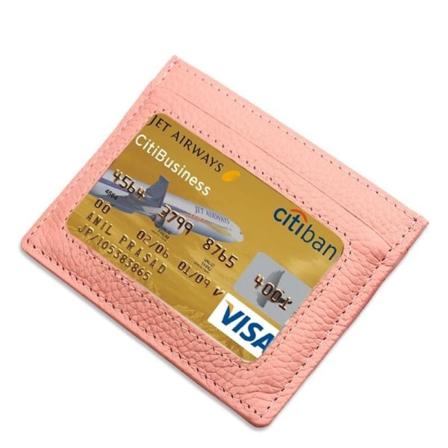 Plånbok Med Rfid-skydd Och Plats För Id-kort/ Kreditkort Rosa