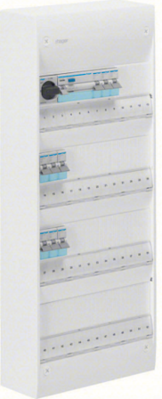 Hager GD413SF Centralapparat Typ: Gamma, IP30 4 x 13 moduler, Elfördelning & strömförsörjning