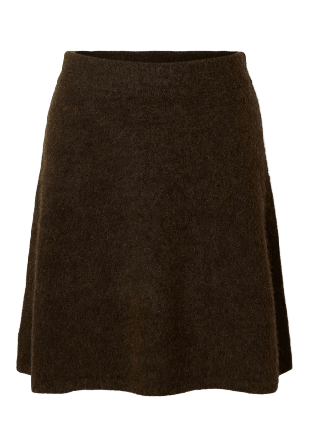 Selected Femme SLFLULU Borstad Minikjol Jerseyklänningar Dam Brun XL