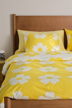 Jotex - Bettbezug-set Einzeln Gelb/naturweiß - WERNER - Kaufe Einzelbett bei Jotex