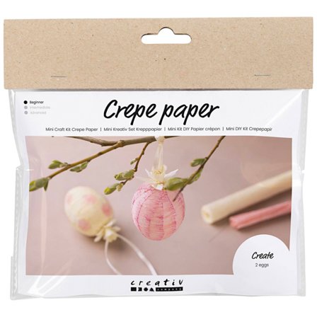 Creativ Company Mini DIY-kit Egg in crepe paper