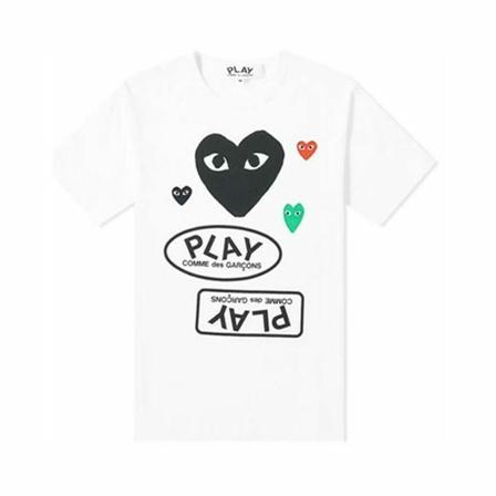 Comme des Garçons, T-Shirts Wit, Heren, Maat:M