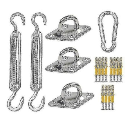 3x3x4,3m/4x4x5,7m/5x5x7,1m Vanntett Solseil Triangel For Hage Terrasse Utendørs Markiser Baldakin Basseng Markise Camping Utendørs Parasoller Og 