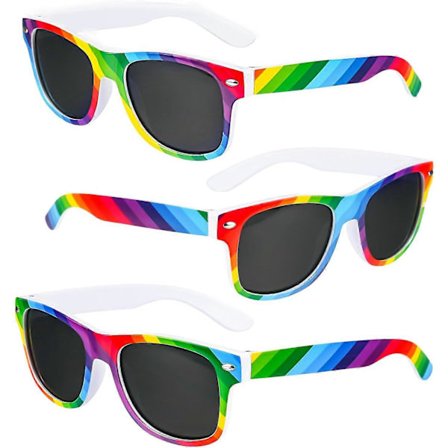 3 Par Barneregnbue Solbriller UV400 Solbriller Klassiske Retro Solbriller For Gutter Jenter Shopping Party Gåtur Reise