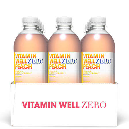 12 x Vitamin Well Zero Vitamindryck 500 ml