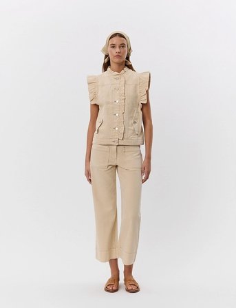 Sofie Schnoor Farahsw Vest - Beige - 42