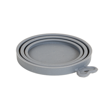 ZOO GOOD - Silikonlokk til hermetikkbokser, Soft, 10x8,9x1,2cm, Grå - Hund - Matplass & vannautomater for hund - Matskåler og vannskåler - ZOO.no