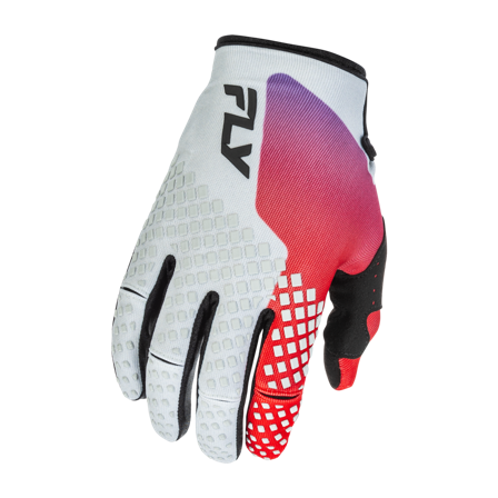 Motokrosové rukavice FLY Racing Kinetic V26 dětské Tmavá Šedá/Červená/Fialová/Černá S