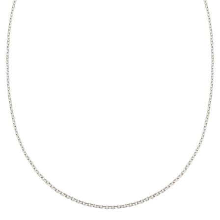 Argentia | Uncoated Raw 925 Sterling Silver 2 mm Cable Chain Necklace for Men - Chain necklaces