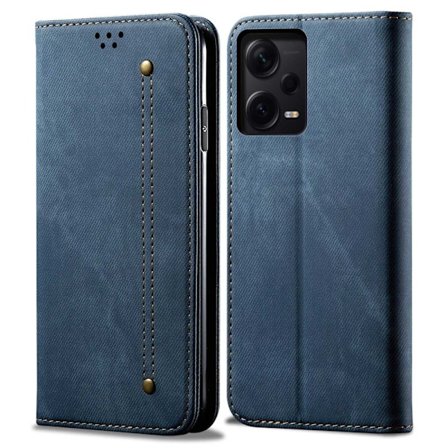 Jeans Xiaomi Redmi Note 12 Pro Läppäkotelo - Sininen