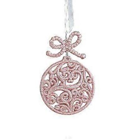 Joulukoriste Muovipallon Muotoinen Riippuva Koriste Uudenvuodenlahja Pinkki