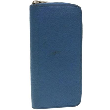 Louis Vuitton Vintage, Pre-owned Wallet Blauw, Dames, Maat:ONE Size,leather