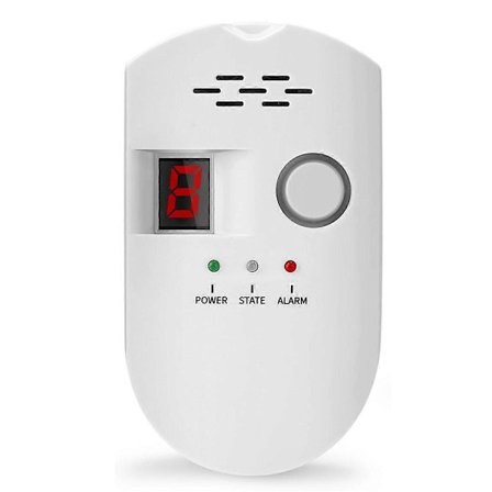 Naturgasläckagedetektor, Plug-in Propan Naturgasdetektor för Hem Kök Husbil, Brännbar & G